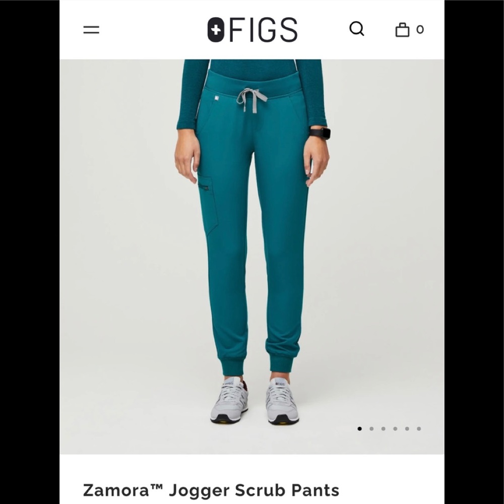FIGS Pacific Blue Zamora Jogger Scrub Pants XS Regular length. Worn once.